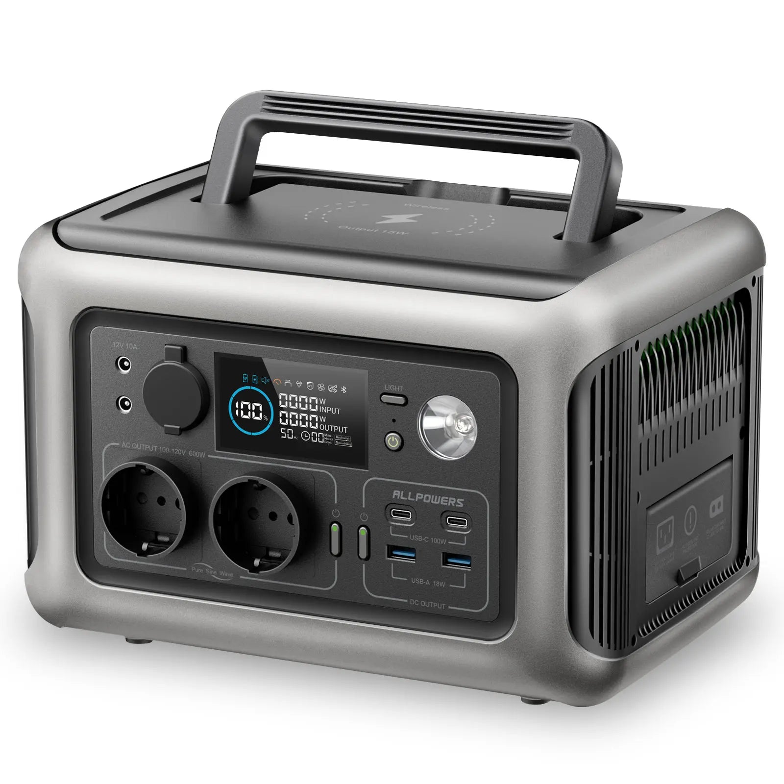 ALLPOWERS R600 Station d'Énergie Portable 299Wh Batterie LiFePO4 avec Sorties AC 600W pour Activités Extérieures - BLACKBEARD OUTDOOR INDUSTRIES