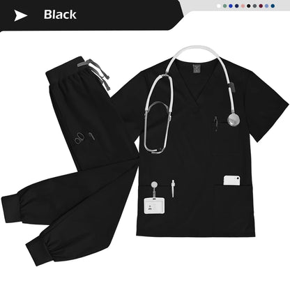Ensemble Scrubs Infirmier Unisexe — Haut & Pantalon Jogger Médical - BLACKBEARD OUTDOOR INDUSTRIES