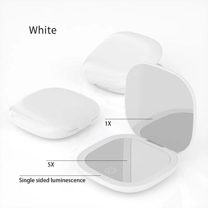 Mini Miroir de Maquillage Pliable avec LED – Grossissement 5x / 10x, Rechargeable, Miroir de Poche Compact - BLACKBEARD OUTDOOR INDUSTRIES