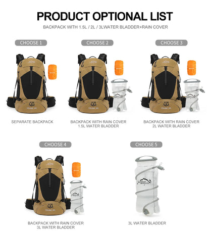 Sac à Dos de Randonnée 35L – Imperméable avec Housse de Pluie Intégrée | Mixte Homme/Femme - BLACKBEARD OUTDOOR INDUSTRIES