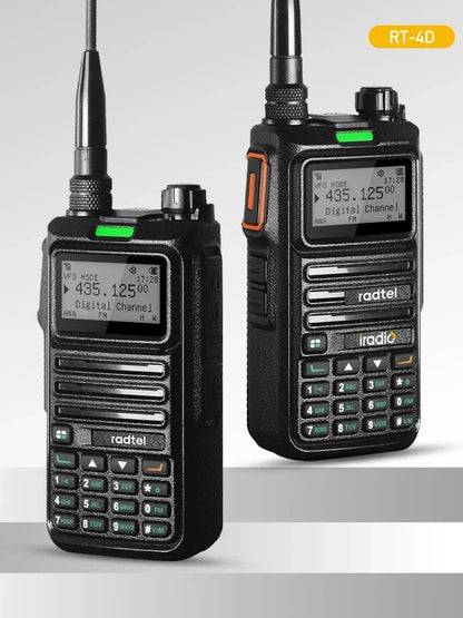 Radio Talkie-Walkie Numérique Radtel RT-4D – DMR/Analogique Dual Mode, IP68, 1024 Canaux, Portée 5 km, VHF/UHF, Chiffrement AES-256