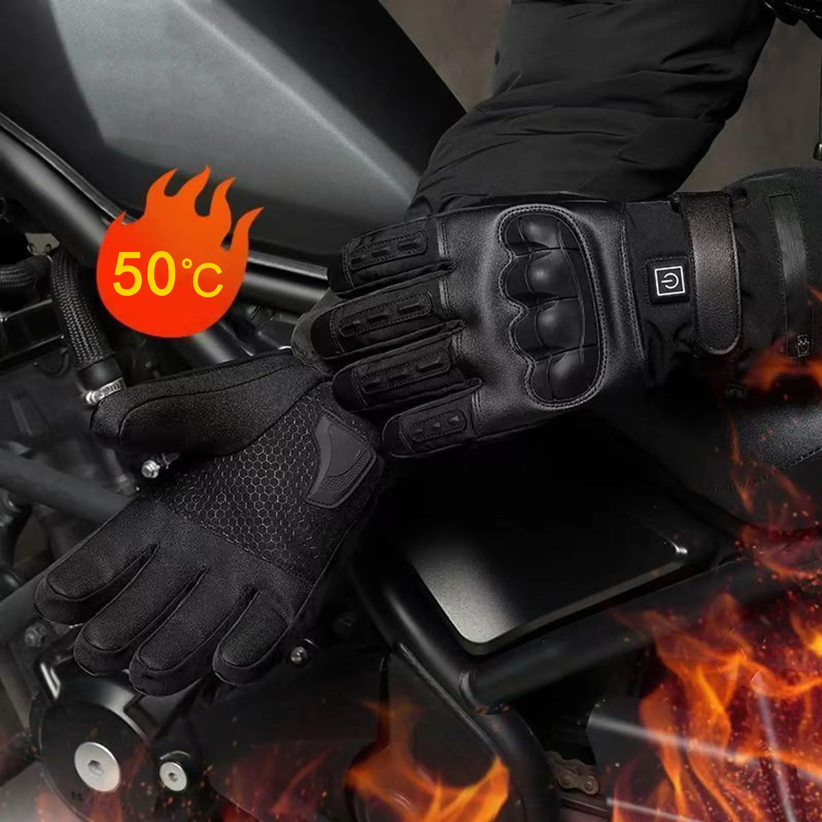 Gants tactiques chauffants hiver, imperméables et tactiles