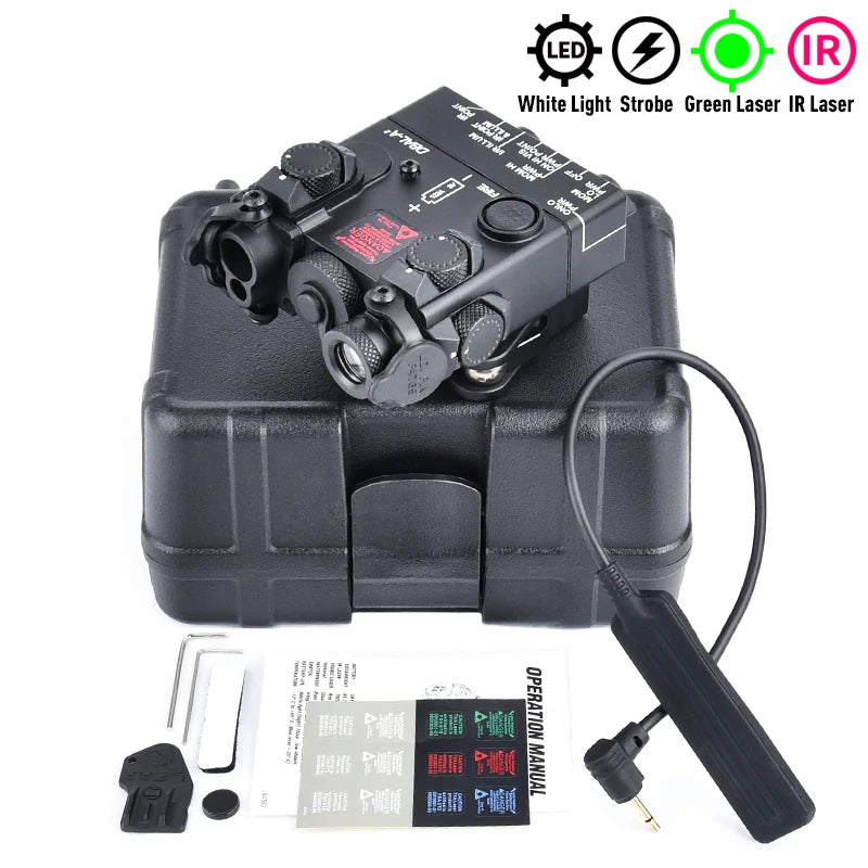 WADSN DBAL-A2 – Combo Laser IR / Rouge / Vert / Bleu + Lampe M300 / M600 + Switch AXON, Rail 20mm