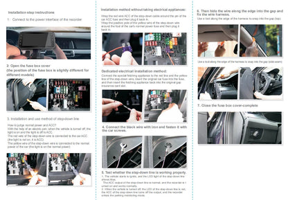 dashcam 4 canaux couverture panoramique à 360°  haute définition 1080P Ma boutique