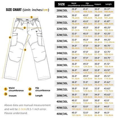 Pantalon tactique IDOGEAR ripstop waterproof stretch 10 poches tailles