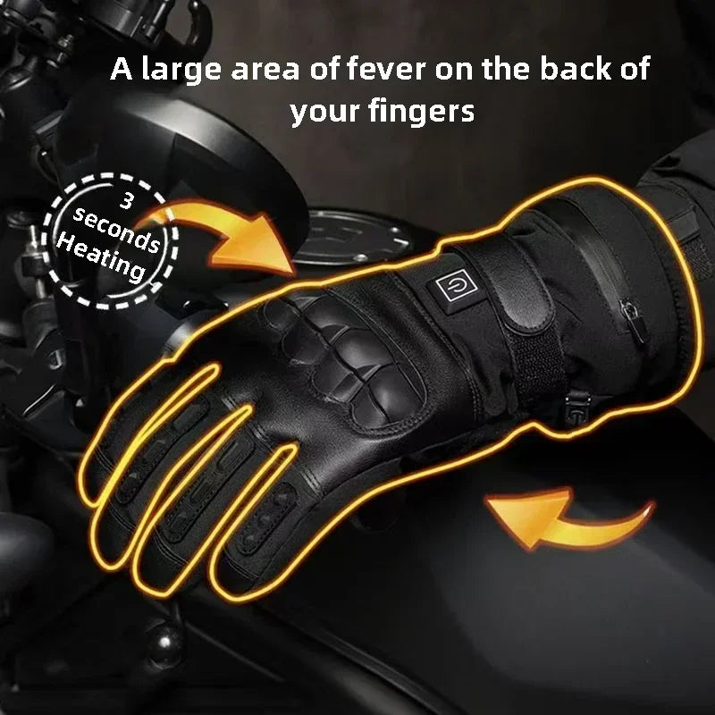 Gants tactiques chauffants hiver, imperméables et tactiles