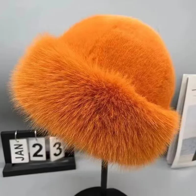 Bonnet d’hiver femme doux et chaud, style mongol