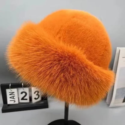 Bonnet d’hiver femme doux et chaud, style mongol