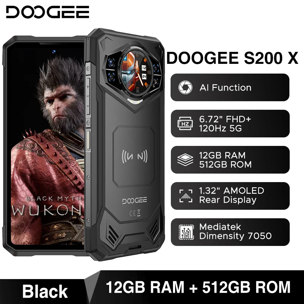 DOOGEE S200 X – Smartphone Rugged 5G - BLACKBEARD OUTDOOR INDUSTRIES
