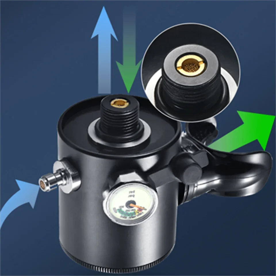 GOYOJO 0.5L Mini Cylindre Scuba – Kit Portable d'Oxygène pour Plongée, 5-10 Minutes d'Autonomie, Équipement de Respiration Sous-Marine 2025 - BLACKBEARD OUTDOOR INDUSTRIES