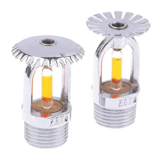 Tête de Sprinkler Pendante 57°C – Tête d’Extinction Automatique Alliage Cuivre + Verre, Dissimulée ou Apparente