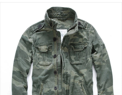 2025 Men Jacket Men M65 Denim Retro Cargo Jacketes Outdoor Multi Pockets Camo Tops Field Casual Fashion Hiking Coats Uniform BLACKBEARD OUTDOOR INDUSTRIES