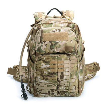 Sac à dos tactique MOLLE 40–50 L avec poche à eau 3 L