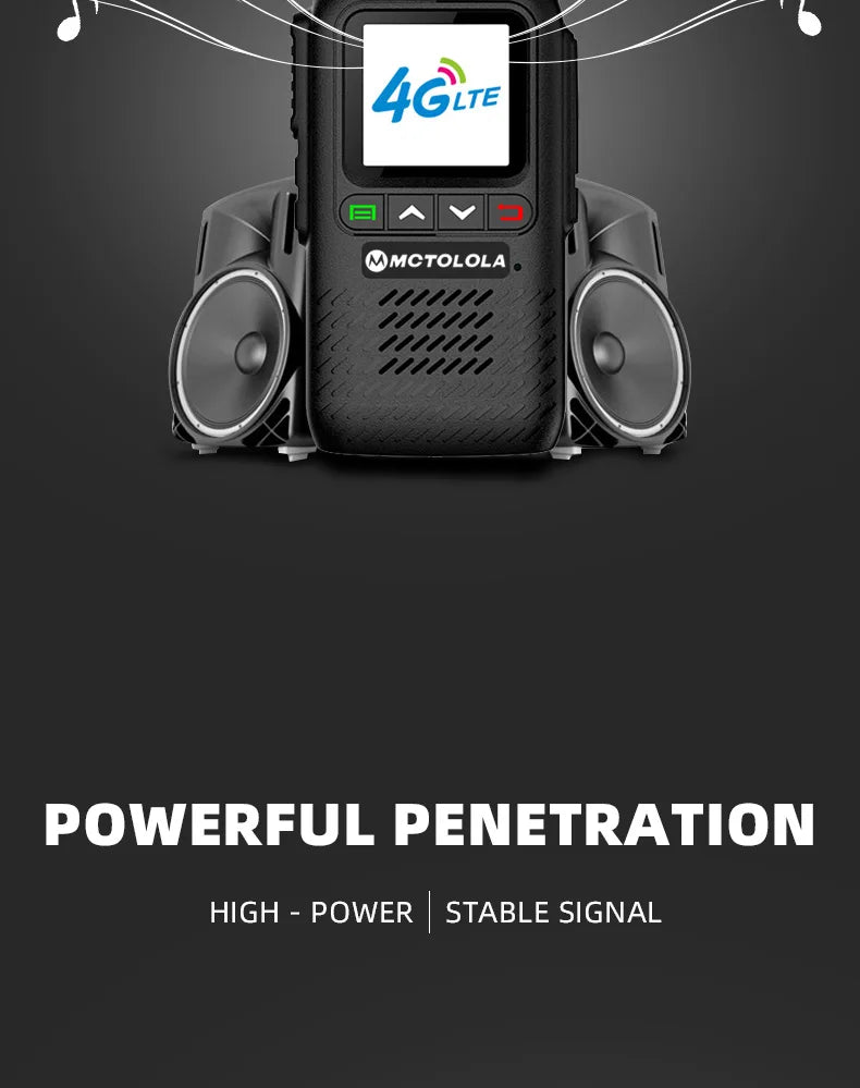 MOTOLOLA MT-888 Talkie-Walkie 4G/5G PoC - Communication à Portée Mondiale - BLACKBEARD OUTDOOR INDUSTRIES