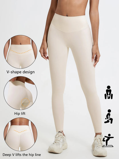Legging Sport Femme Taille Haute – Gainant, Séchage Rapide, Yoga & Running