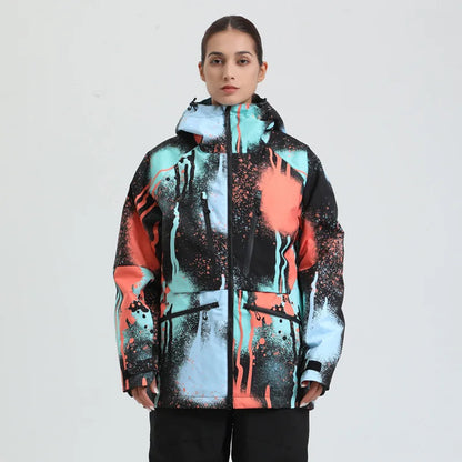 Veste de ski femme imperméable et respirante à capuche, tenue jusqu'à -30°C