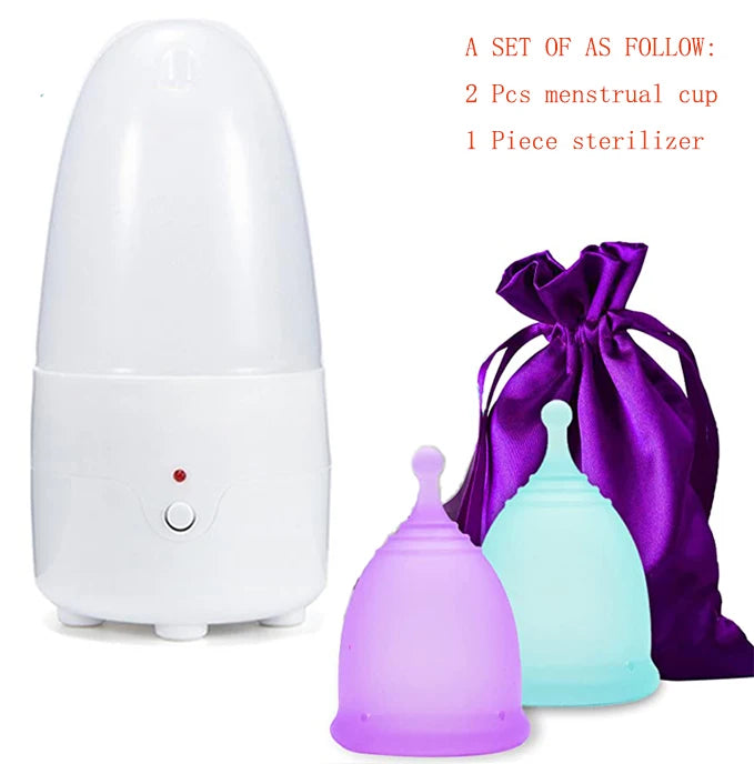 Kit Stérilisateur Haute Température + 2 Coupes Menstruelles en Silicone Médical | Hygiène Féminine Réutilisable - BLACKBEARD OUTDOOR INDUSTRIES