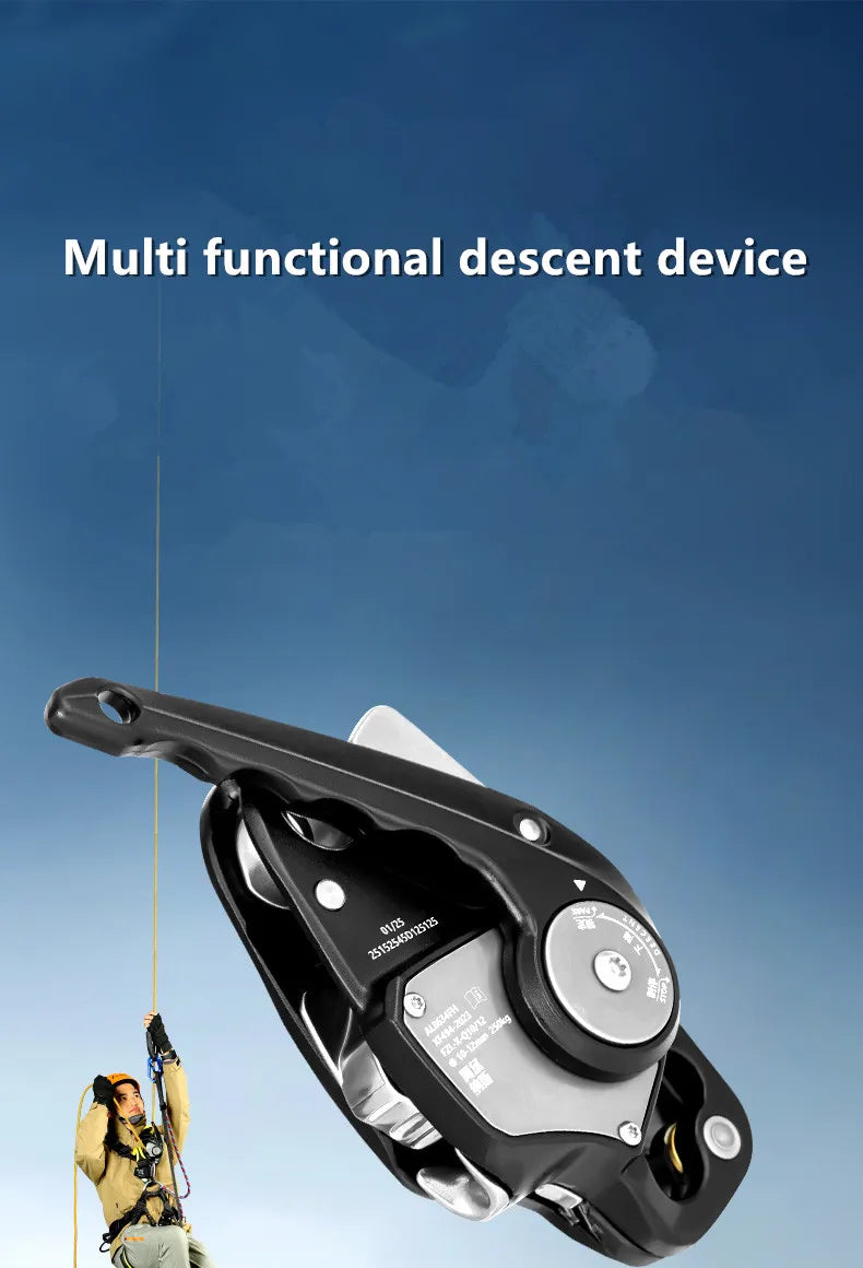 Descendeur d'Escalade Autobrake – Dispositif de Descente pour Travail en Hauteur et Sauvetage - BLACKBEARD OUTDOOR INDUSTRIES