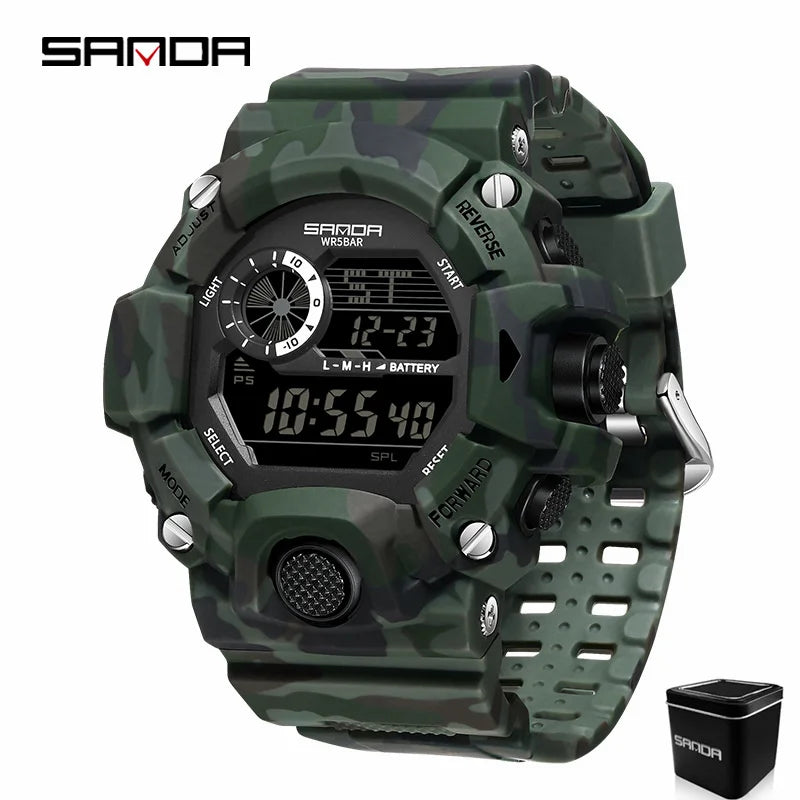 SANDA 2183 – Montre Électronique Homme - BLACKBEARD OUTDOOR INDUSTRIES