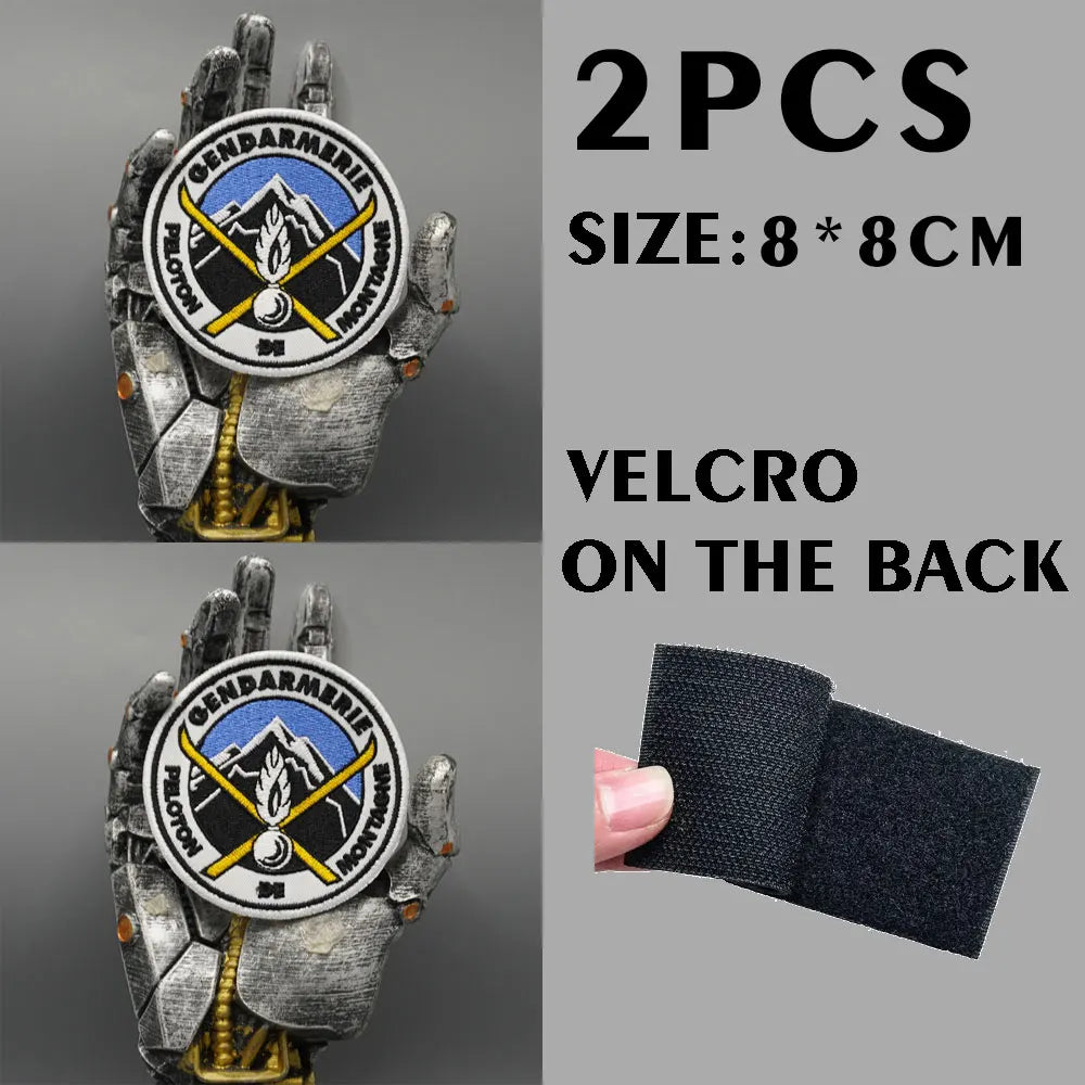 Patch Gendarmerie Nationale Brodé — Velcro ou Thermocollant - BLACKBEARD OUTDOOR INDUSTRIES