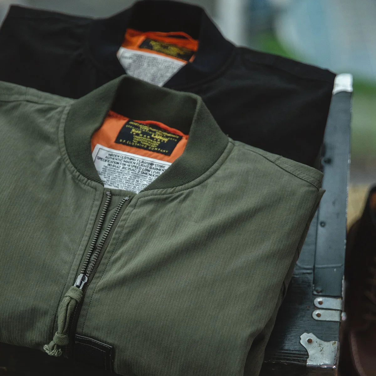 Veste Bomber Homme MA-1 Rétro – MADEN | Veste Pilote Style Militaire, Coupe Vent, Printemps & Automne - BLACKBEARD OUTDOOR INDUSTRIES