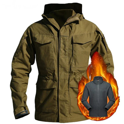 Veste M65 Tactique Militaire Homme – Hiver | Imperméable, Polaire, Chaude & Résistante - BLACKBEARD OUTDOOR INDUSTRIES