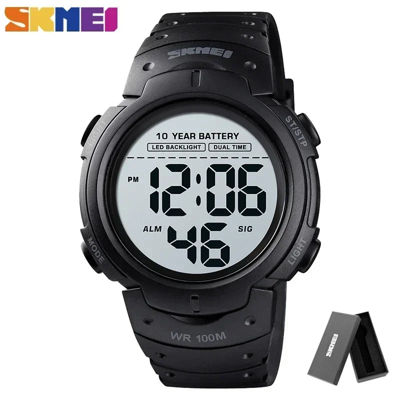 SKMEI 1560 – Montre Digitale Homme 100M Étanche - BLACKBEARD OUTDOOR INDUSTRIES