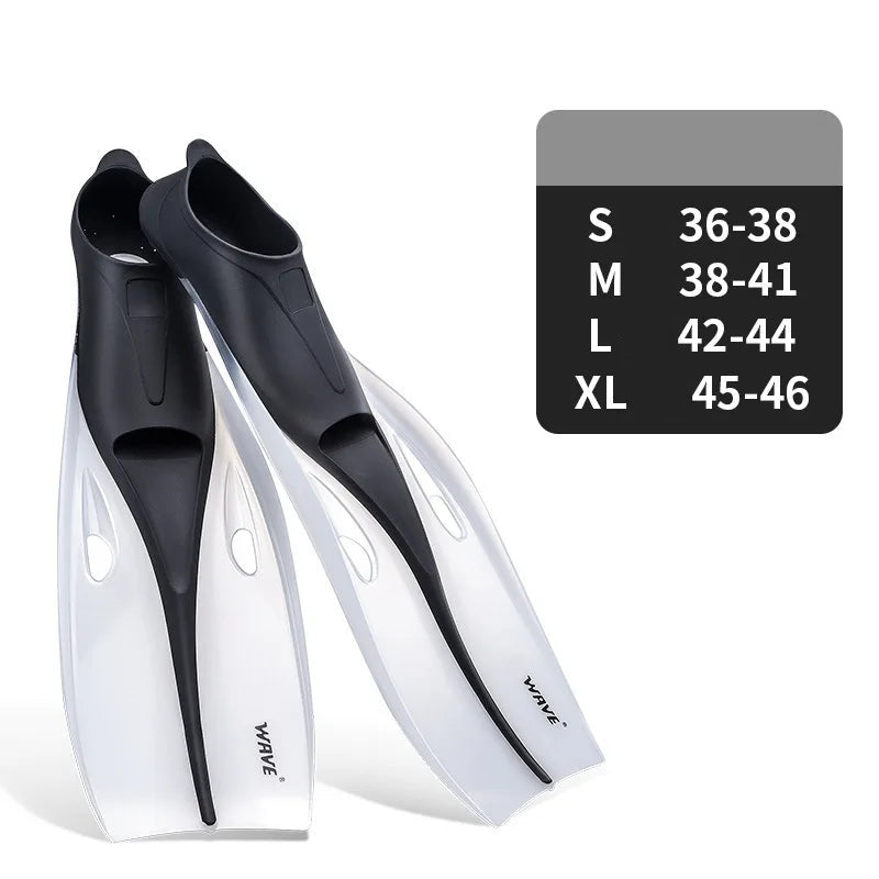 Palmes Longues Professionnelles Apnée & Chasse Sous-Marine – PP/TPR Antidérapant | XS à XXL