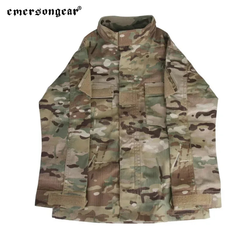 Tenue Tactique Militaire Enfant – Chemise + Pantalon Camouflage MC – Genouillères Amovibles – 6 à 14 Ans