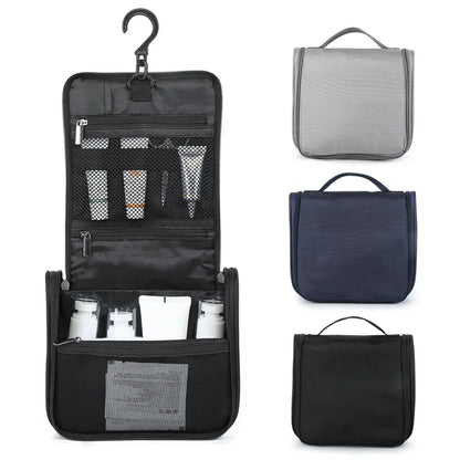 Trousse de Toilette Homme Suspendue Multifonction – Toile Imperméable, Pliable | Voyage & Camping