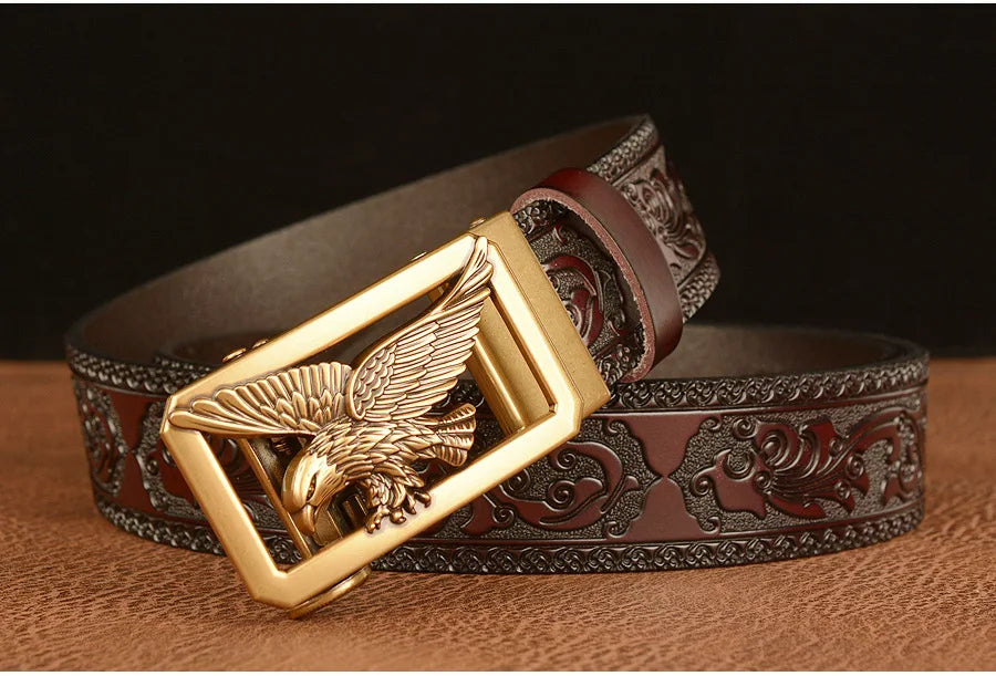 Ceinture en Cuir Véritable SupSindy - Luxe avec Boucle Métallique Ma boutique