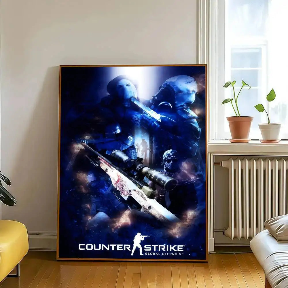 Poster Counter-Strike CS2 – Affiche Murale HD Gaming, Décoration Salon, Bureau & Chambre (Sans Cadre)