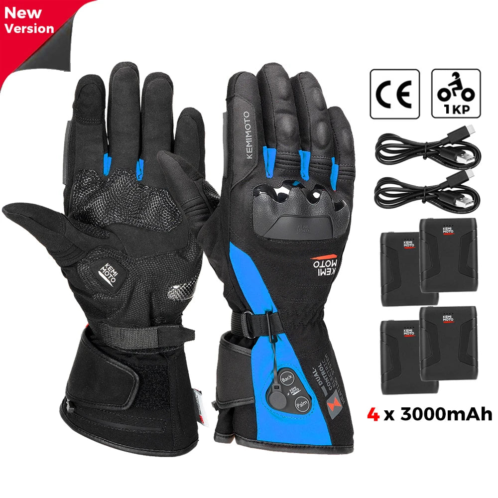 Gants chauffants rechargeables grand froid, tactiles et imperméables