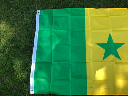 Drapeau du Sénégal 90x150 cm – Bannière en Polyester pour Décoration (Intérieur et Extérieur) BLACKBEARD OUTDOOR INDUSTRIES