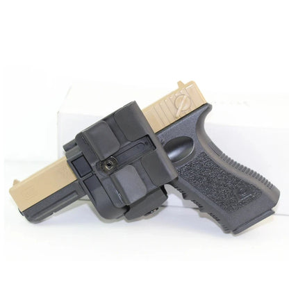 Holster Tactique Ceinture Nylon – Compatible Glock 17/19/22/23, Rotation 360°, Main Droite