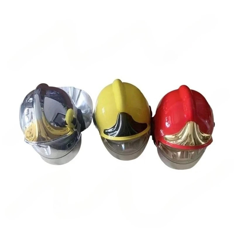 Casque de Pompier Intégral à Visière Dorée – Protection Résistante aux Chocs - BLACKBEARD OUTDOOR INDUSTRIES