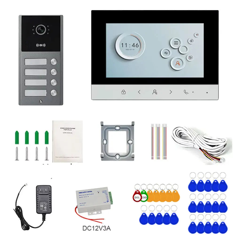 Interphone Vidéo Connecté LCD Multi-Appartement — Visiophone HD HSmartcam - BLACKBEARD OUTDOOR INDUSTRIES