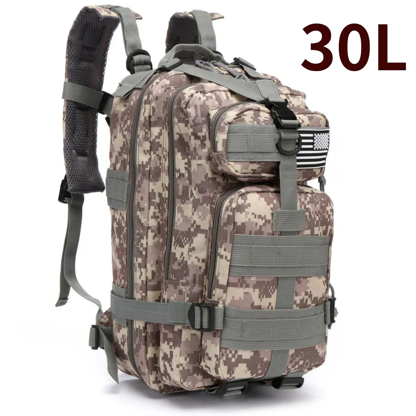 Thuram Sac à Dos Nylon 1000D Imperméable 30L/50L – Trekking, Pêche, Chasse, Camping, Randonnée - BLACKBEARD OUTDOOR INDUSTRIES