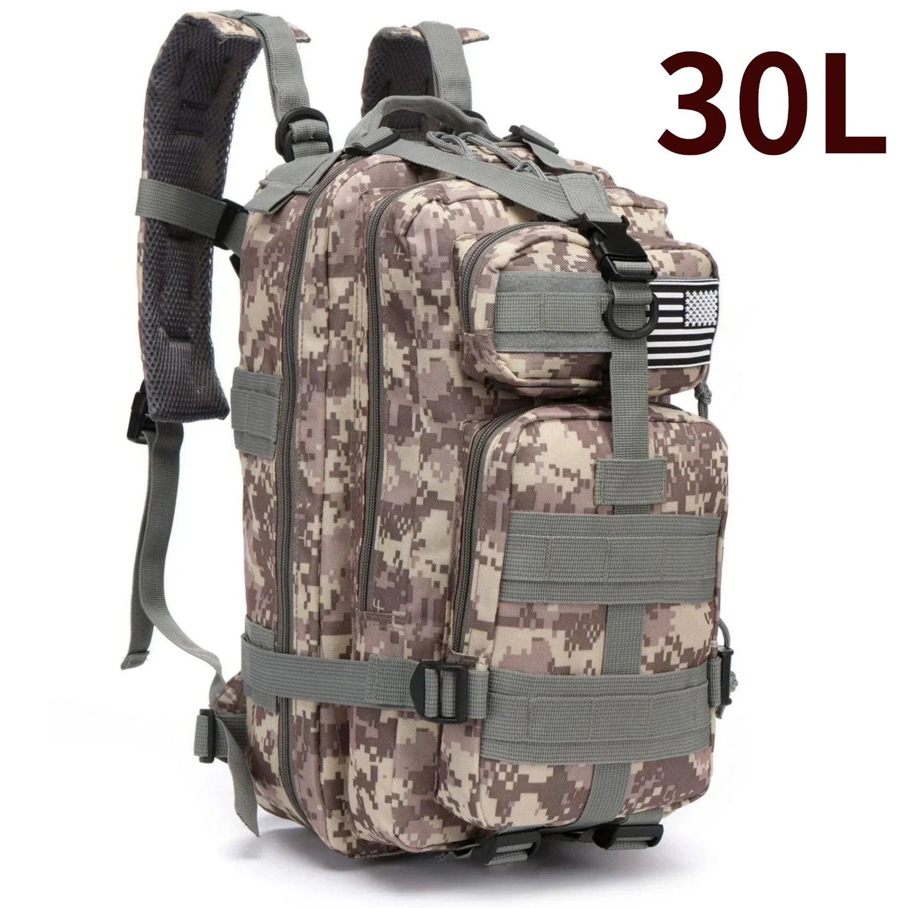 Thuram Sac à Dos Nylon 1000D Imperméable 30L/50L – Trekking, Pêche, Chasse, Camping, Randonnée - BLACKBEARD OUTDOOR INDUSTRIES