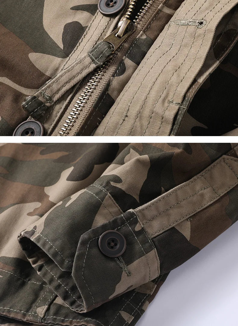 Veste Cargo en Denim pour Homme - Style Rétro avec Poches Multiples BLACKBEARD OUTDOOR INDUSTRIES