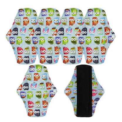 VEJYO – Lot de 5 Serviettes Hygiéniques Lavables en Charbon de Bambou Réutilisables Ma boutique