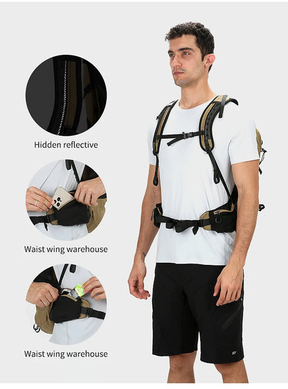 Sac à Dos de Randonnée 35L – Imperméable avec Housse de Pluie Intégrée | Mixte Homme/Femme - BLACKBEARD OUTDOOR INDUSTRIES