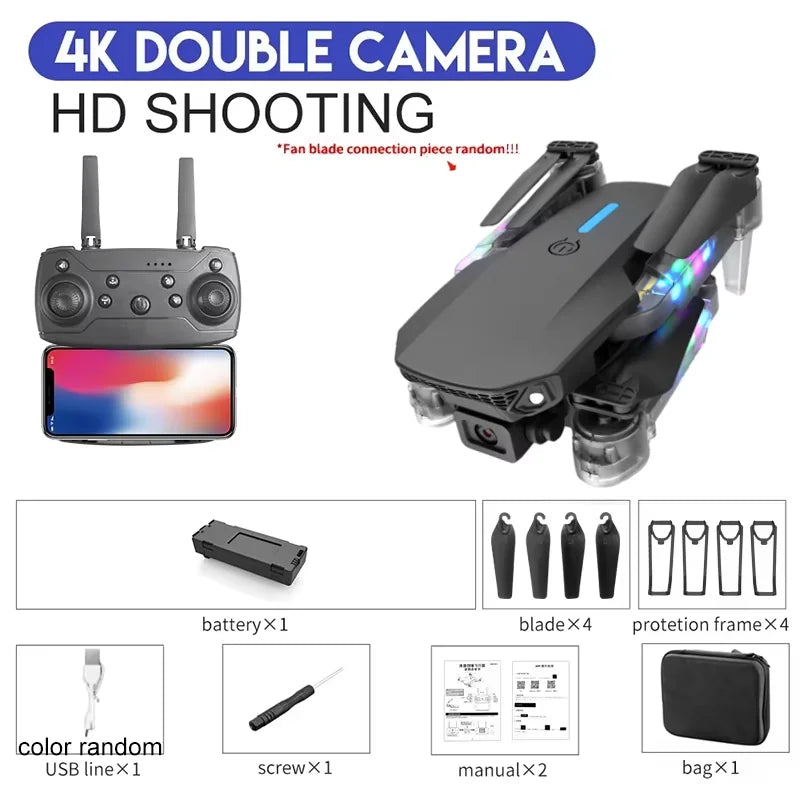 KBDFA 2025 E88 Professional Wide Angle RC HD 4K Camera drone Ma boutique