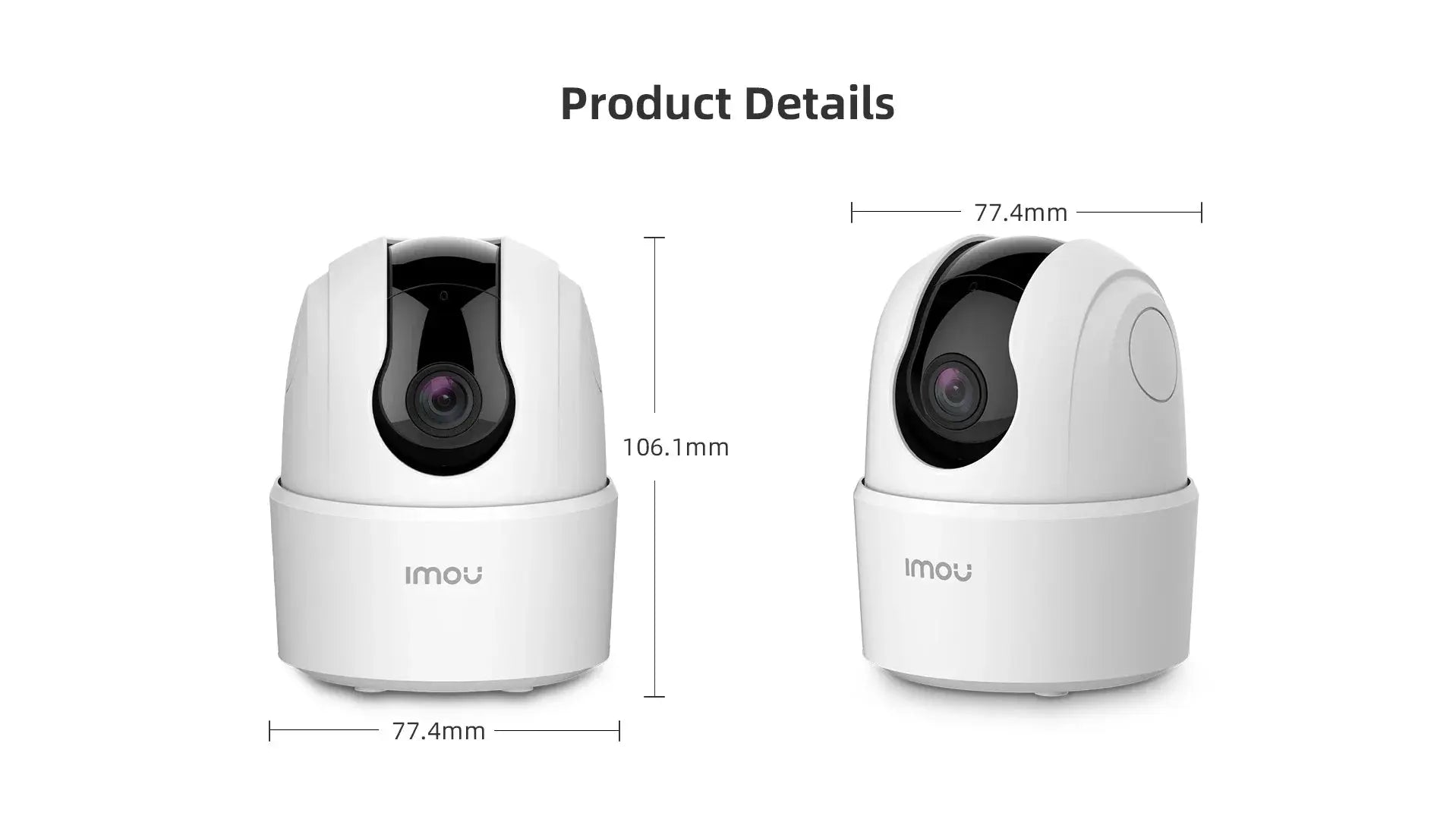 IMOU Ranger 2C 2MP – Caméra de Surveillance WiFi Intérieure à 360° | Babyphone | Détection Humaine | Audio Bidirectionnel | Vision Nocturne Ma boutique