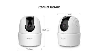 IMOU Ranger 2C 2MP – Caméra de Surveillance WiFi Intérieure à 360° | Babyphone | Détection Humaine | Audio Bidirectionnel | Vision Nocturne Ma boutique