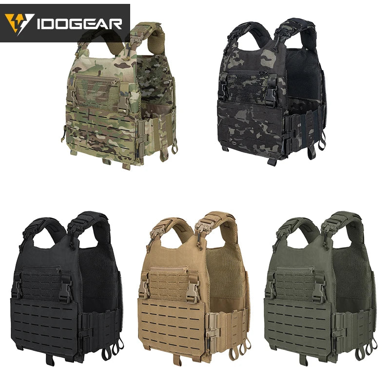 Gilet tactique porte plaques IDOGEAR LSR laser cut MOLLE - BLACKBEARD OUTDOOR INDUSTRIES