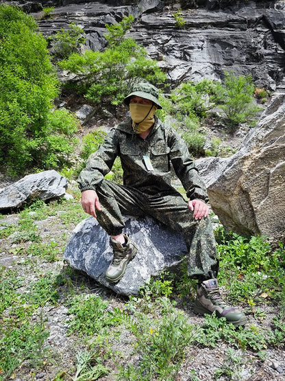Tenue Camouflage Tactique Été – ATFG EMR White/Yellow Flower – Veste & Pantalon - BLACKBEARD OUTDOOR INDUSTRIES