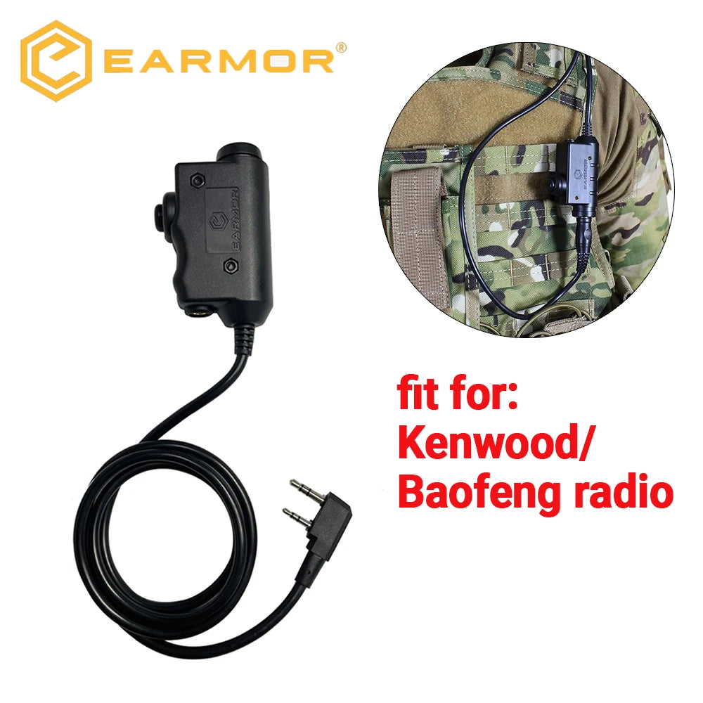 Casque de tir Earmor M32 SE – antibruit électronique avec micro, PTT M51 et support ARC pour casque - BLACKBEARD OUTDOOR INDUSTRIES