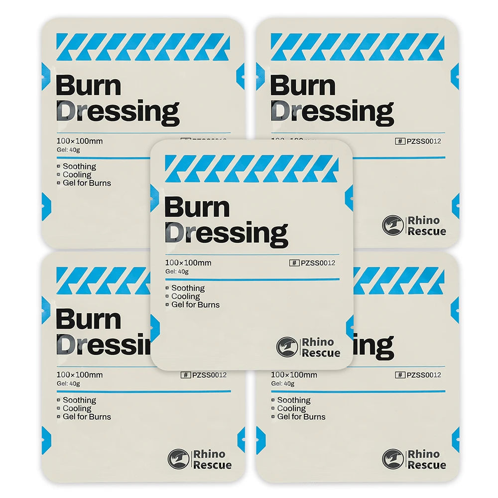 Pansement Brûlures RHINO RESCUE – Compresse Hydrogel Refroidissante pour Brûlures d'Urgence