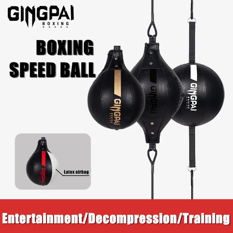 Speed Ball de Boxe Cuir PU avec Pivot – Sac de Frappe Réaction, Entraînement Vitesse & Réflexes | 12 Coloris - BLACKBEARD OUTDOOR INDUSTRIES